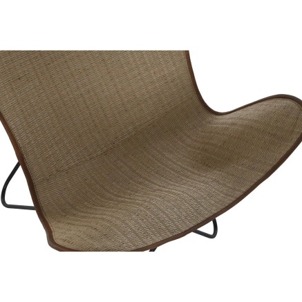 Stoel DKD Home Decor Metaal Rotan (74 x 78 x 92 cm) 2