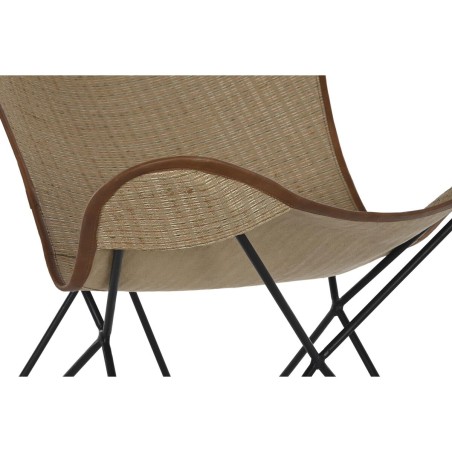 Stoel DKD Home Decor Metaal Rotan (74 x 78 x 92 cm)
