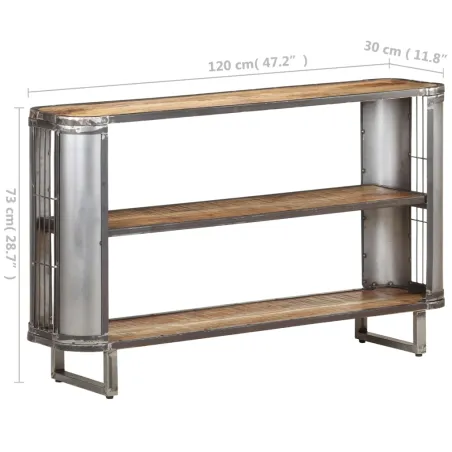 Buffet 120x30x73 cm Bois de manguier massif