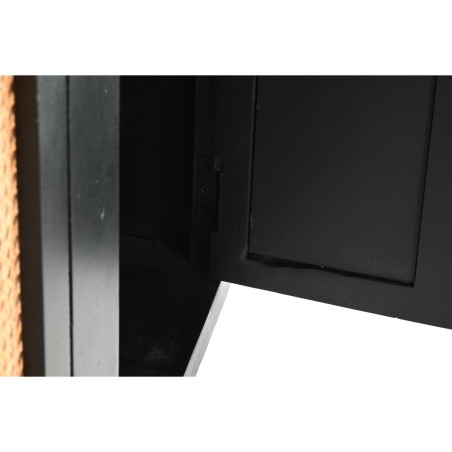 Anrichte DKD Home Decor Schwarz Rattan Mango-Holz 160 x 40 x 90 cm
