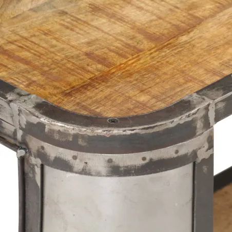 Meuble TV 150x30x40 cm Bois massif de manguier