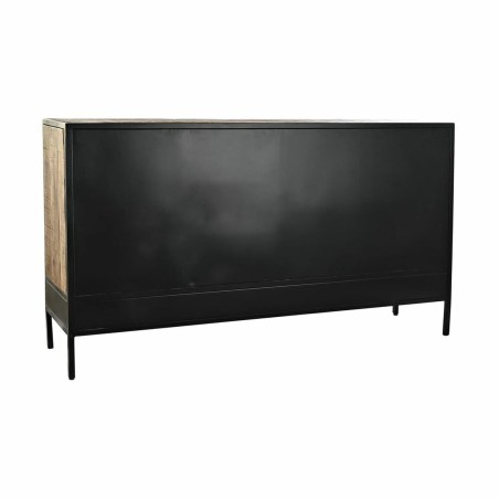 Buffet DKD Home Decor Marron Noir Métal Bois de manguier 160 x 40 x 9