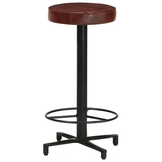 Tabourets de bar lot de 2 66 cm cuir véritable