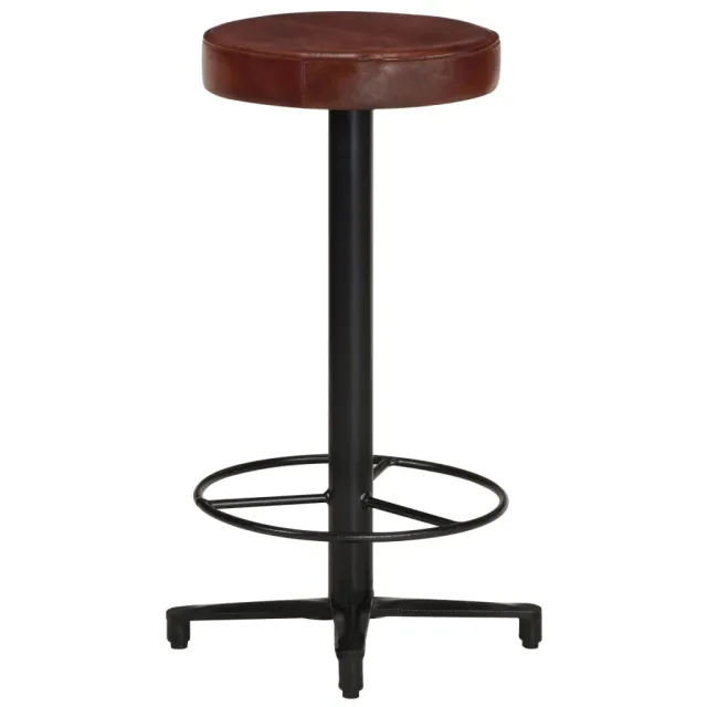 Tabourets de bar lot de 2 66 cm cuir véritable