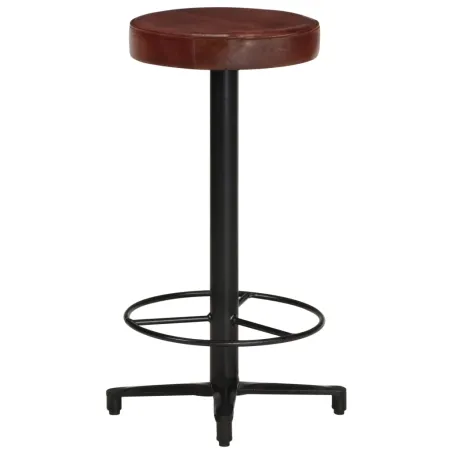 Tabourets de bar lot de 2 66 cm cuir véritable