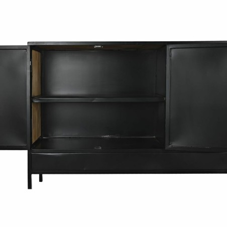 Buffet DKD Home Decor Marron Noir Métal Bois de manguier 160 x 40 x 9