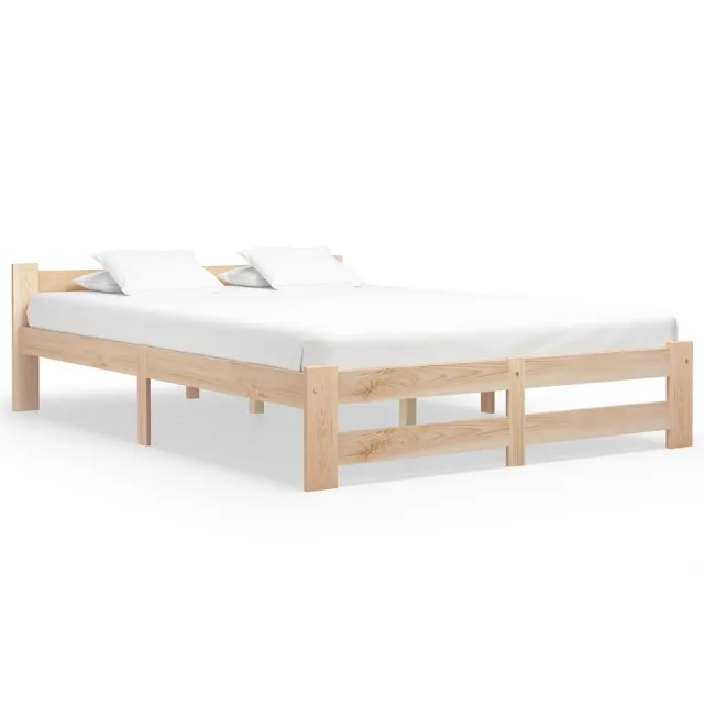 Cadre de lit de palette sans matelas 180x200 cm bois massif pin