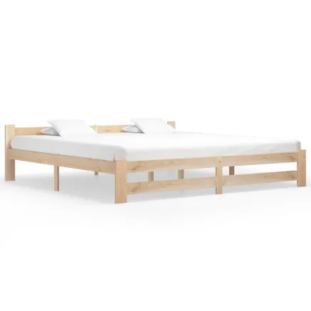 Cadre de lit sans matelas bois massif de pin 200x200 cm