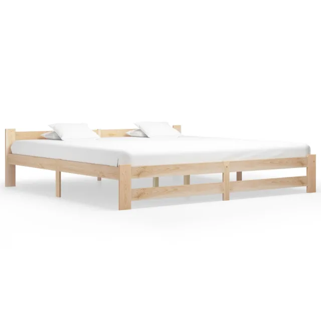 Cadre de lit sans matelas bois massif de pin 200x200 cm
