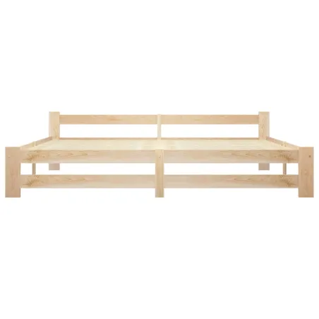 Cadre de lit sans matelas bois massif de pin 200x200 cm