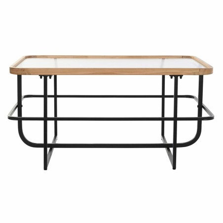 Hoofdtafel DKD Home Decor Kristal Metaal (90 x 60 x 46 cm)