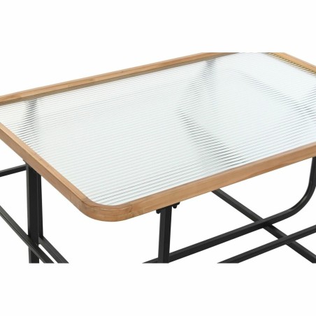 Hoofdtafel DKD Home Decor Kristal Metaal (90 x 60 x 46 cm)