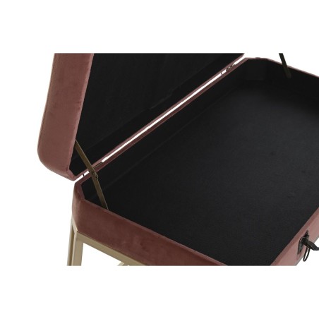Hocker DKD Home Decor  Rosa Gold Metall (80 x 40 x 47 cm)