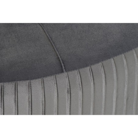 Poggiapiedi DKD Home Decor 80 x 80 x 38 cm Scandi Grigio Legno Velluto