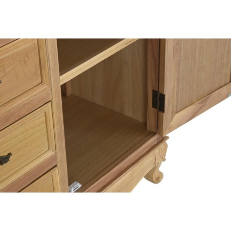 Credenza DKD Home Decor Naturale 124,5 x 39 x 201,8 cm Abete Alluminio