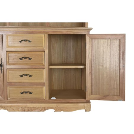 Kast DKD Home Decor Natuurlijk 124,5 x 39 x 201,8 cm Spar Aluminium Ho