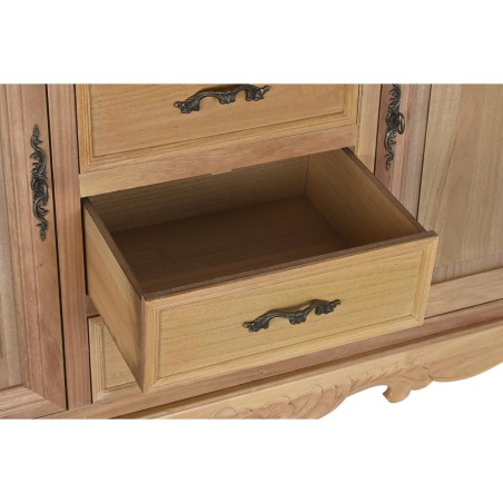Credenza DKD Home Decor Naturale 124,5 x 39 x 201,8 cm Abete Alluminio