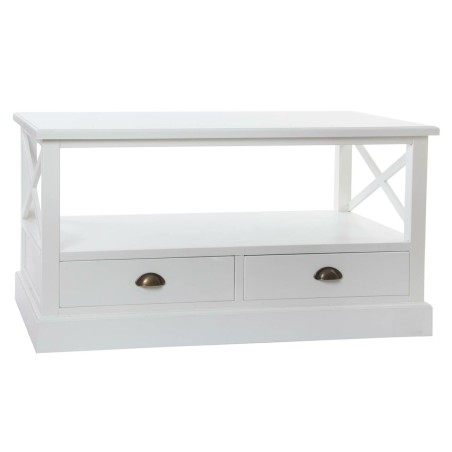 Hoofdtafel DKD Home Decor Wit Hout (108 x 48 x 56,5 cm)