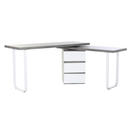 Scrivania DKD Home Decor Naturale Grigio Metallo MDF (150 x 120 x 75 c