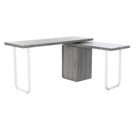 Scrivania DKD Home Decor Naturale Grigio Metallo MDF (150 x 120 x 75 c