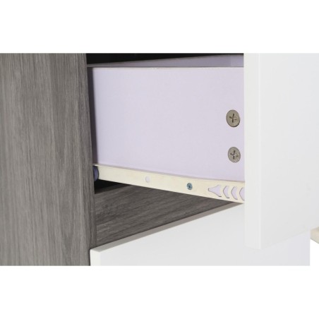 Scrivania DKD Home Decor Naturale Grigio Metallo MDF (150 x 120 x 75 c