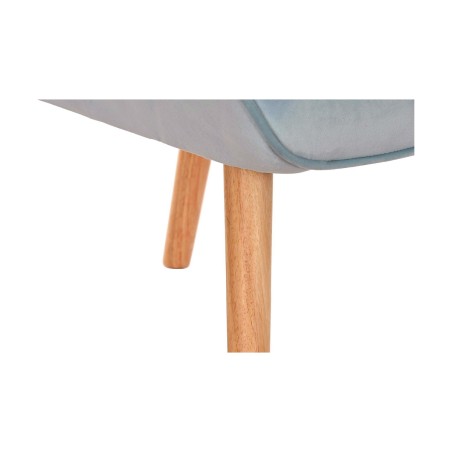 Armstoel DKD Home Decor Hemelsblauw Natuurlijk Polyester Hout 67 x 75