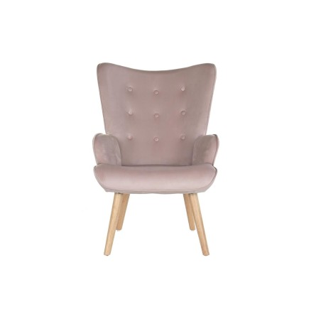 Butaca DKD Home Decor Rosa Poliéster Madera 67 x 69 x 96 cm 75 x 69 x
