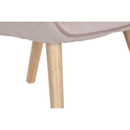 Armstoel DKD Home Decor Roze Polyester Hout 67 x 69 x 96 cm 75 x 69 x