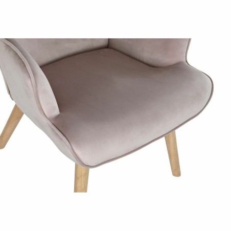 Butaca DKD Home Decor Rosa Poliéster Madera 67 x 69 x 96 cm 75 x 69 x