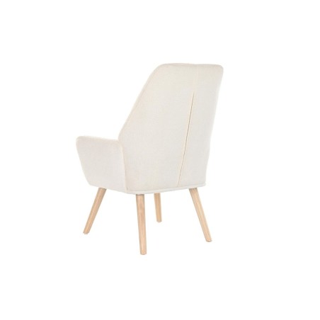 Armchair DKD Home Decor Cream Natural 65 x 75 x 96 cm