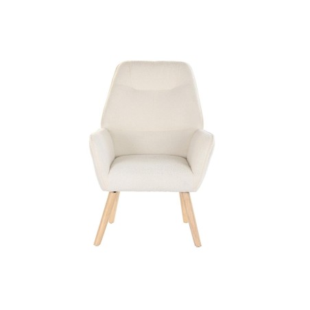 Armchair DKD Home Decor Cream Natural 65 x 75 x 96 cm