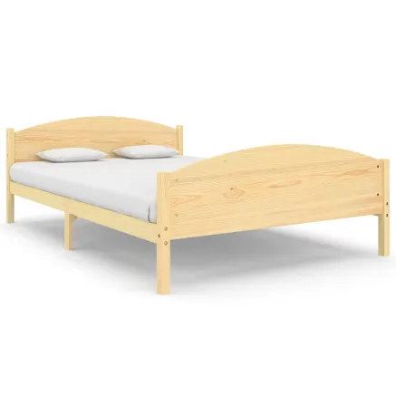 Cadre de lit sans matelas bois massif de pin 140x200 cm 2