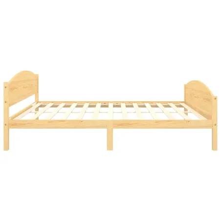 Cadre de lit sans matelas bois massif de pin 160x200 cm