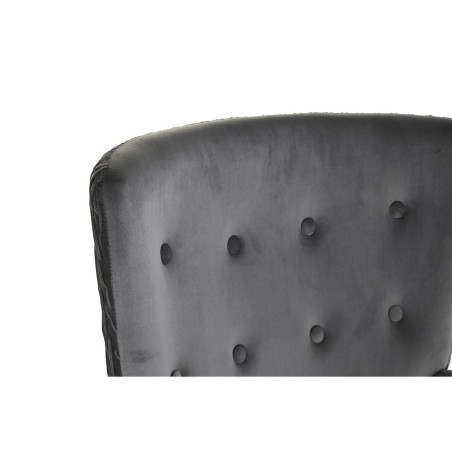Butaca DKD Home Decor Natural Gris oscuro Poliéster Madera 66 x 67 x