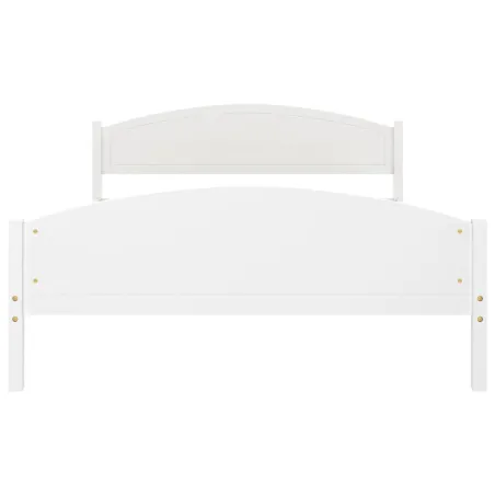 Cadre de lit sans matelas blanc bois de pin massif 160x200 cm