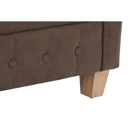 Leunstoel DKD Home Decor 80 x 80 x 70 cm Hout Donkerbruin 2