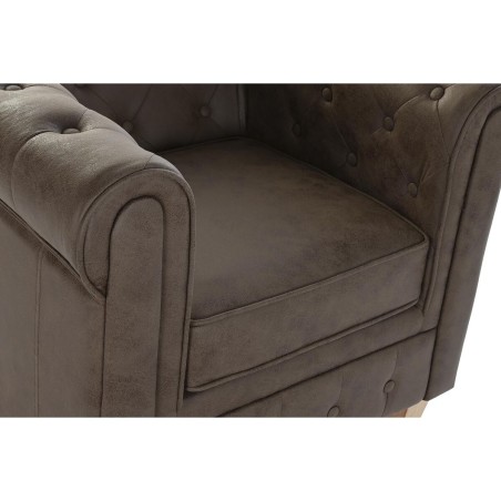 Sessel DKD Home Decor 80 x 80 x 70 cm Holz Dunkelbraun
