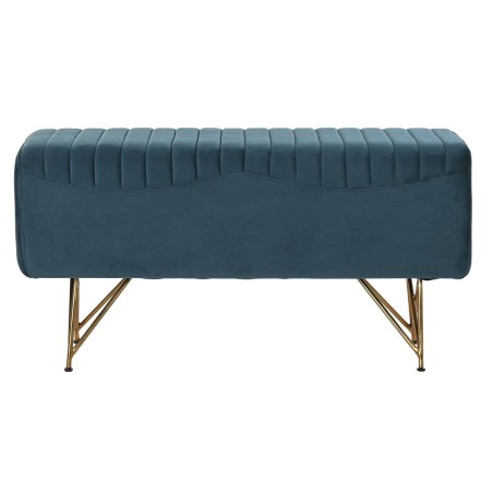 Bench DKD Home Decor  90 x 31 x 47 cm Metal Turquoise