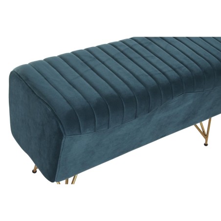 Bench DKD Home Decor  90 x 31 x 47 cm Metal Turquoise