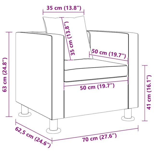 Fauteuil blanc similicuir
