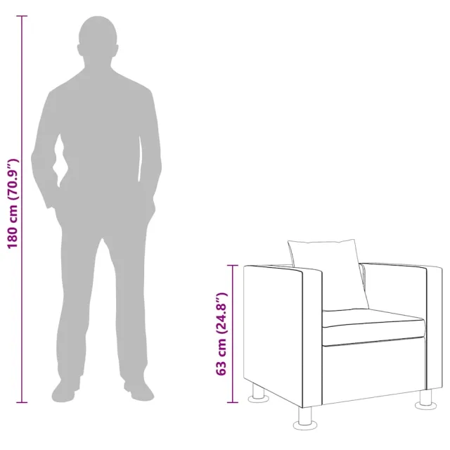 Fauteuil blanc similicuir