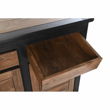 Dressoir DKD Home Decor Zwart Natuurlijk Acacia 200 x 45 x 86 cm