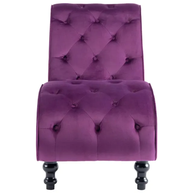 Chaise longue Velours Violet