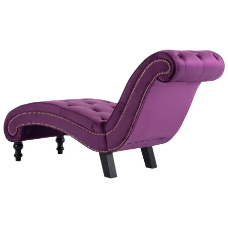 Chaise longue Velours Violet