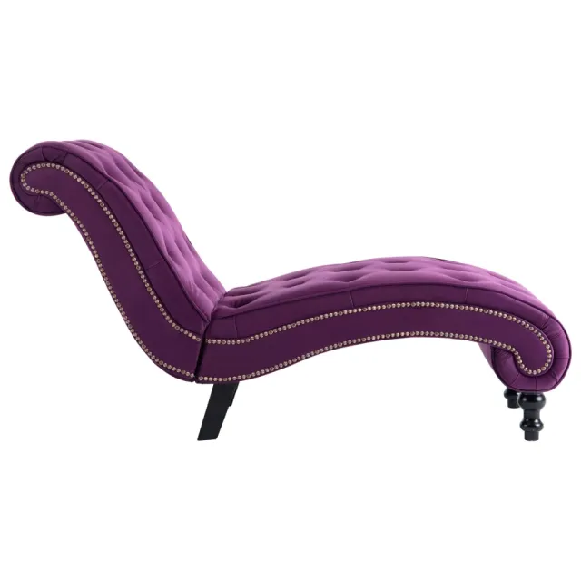 Chaise longue Velours Violet