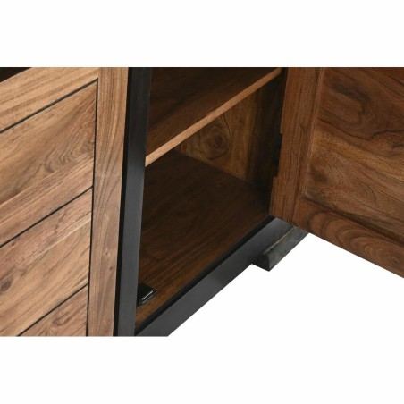 Dressoir DKD Home Decor Zwart Natuurlijk Acacia 200 x 45 x 86 cm