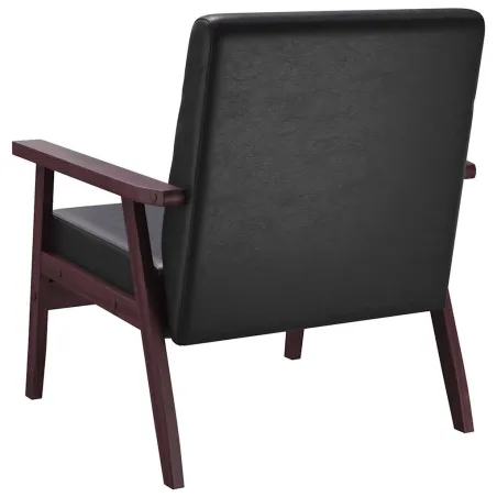 Fauteuil noir similicuir