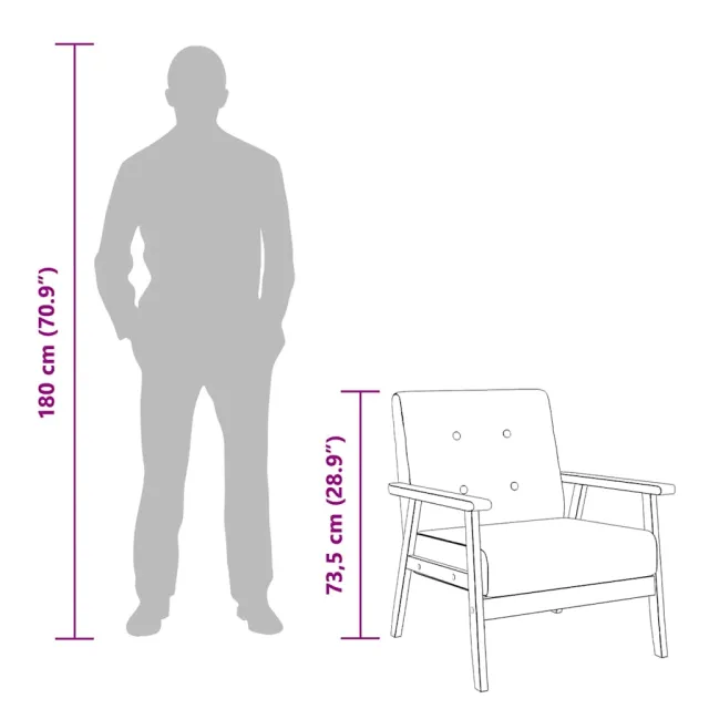 Fauteuil noir similicuir