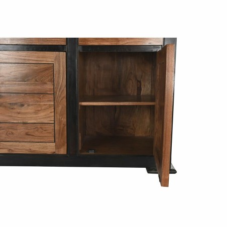 Dressoir DKD Home Decor Zwart Natuurlijk Acacia 200 x 45 x 86 cm