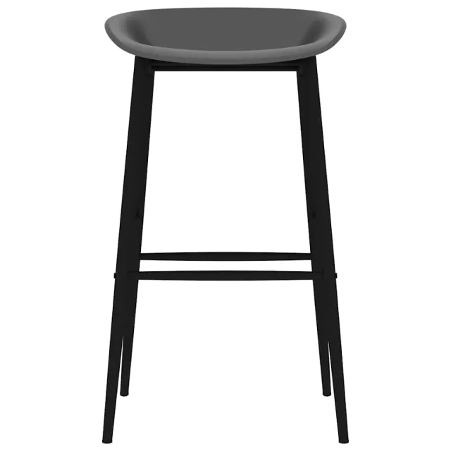 Chaises de bar lot de 4 gris